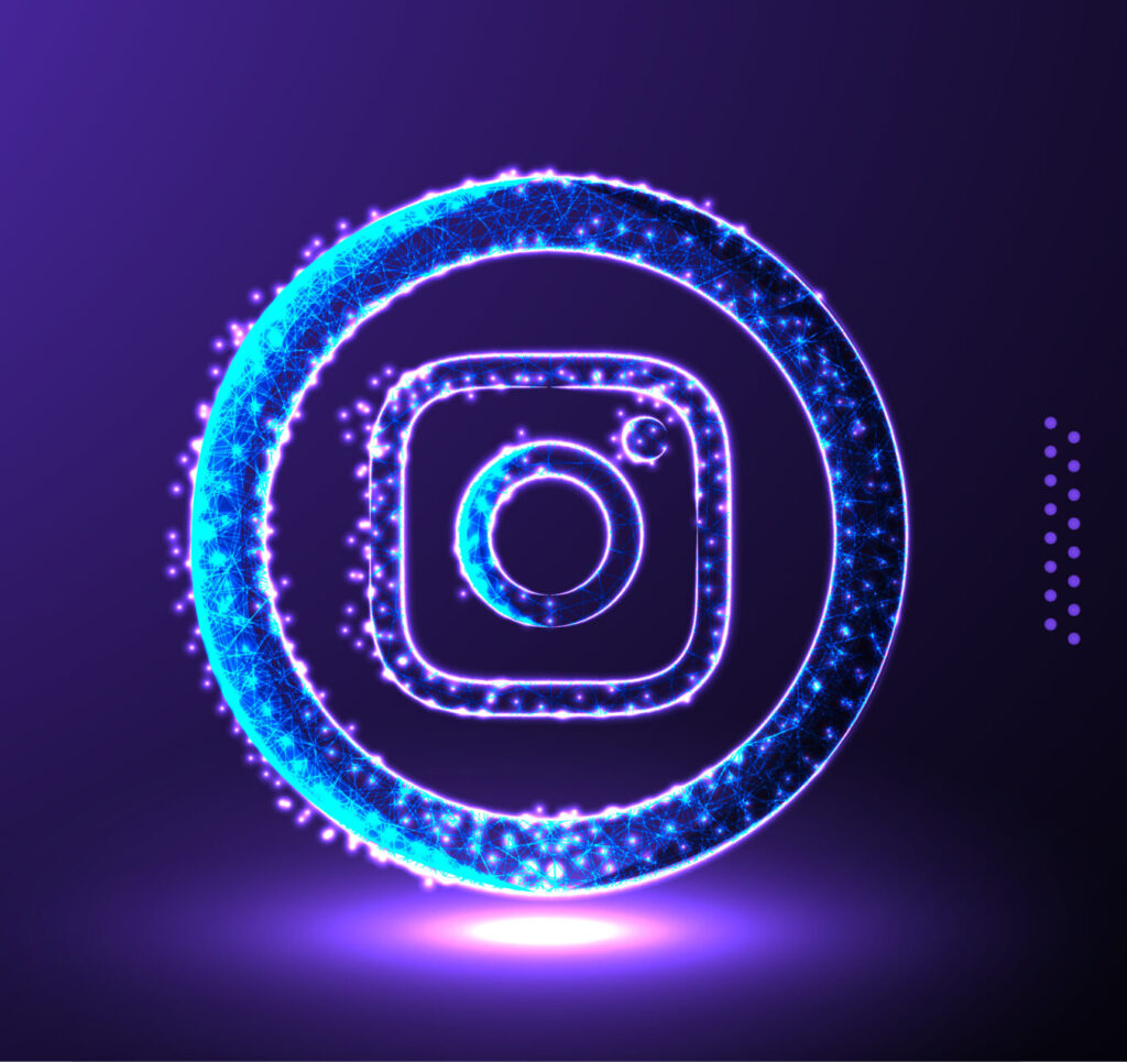 instagram social media marketing background