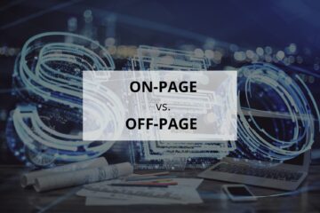 on-page vs. off-page seo